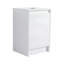 Armoire de salle de bain autoportante 20 po, portes à fermeture douce, blanc brillant, (meuble-lavabo seulement)