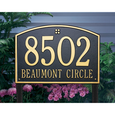 Cape Charles 2-Line Lawn Address Sign