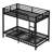 Twin XL Over Twin XL Metal Bunk Bed with Trundle-1383231524