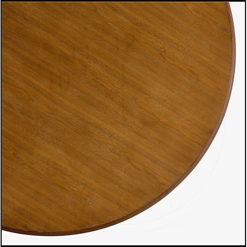 Table de bar ronde Mid-Century moderne avec pieds en épingle à cheveux en métal et tablette ouverte pour manger et socialiser