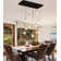 16-lights Rectangular Crystal Chandeliers Led Dimmable