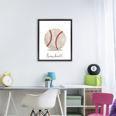 Cadre de baseball flottant Let's Play Ball, design par Christine Simpson Art