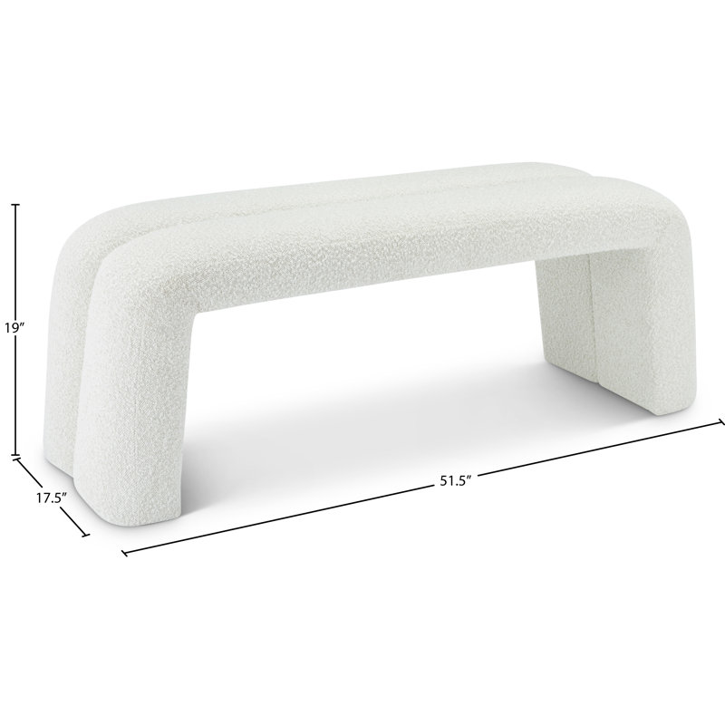 Banc avec revêtement