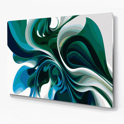 Art mural bleu Biomorphic Abstraction 97