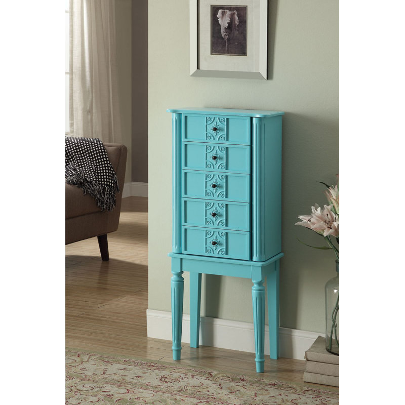 Armoire à bijoux Tammy, Blanc