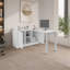 Bureau H 28,5 po, 2 portes, 5 tablettes, 2 pieds, - Bureau à domicile
