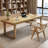 Brown Rectangular Solid Wood desks-83707560