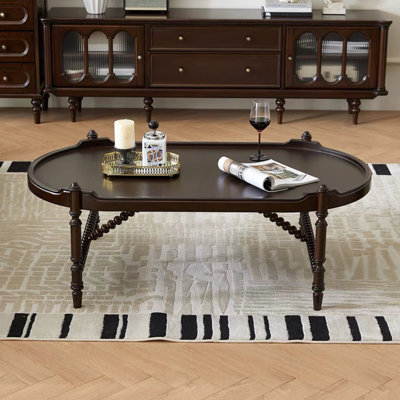 Retro simple solid wood coffee table