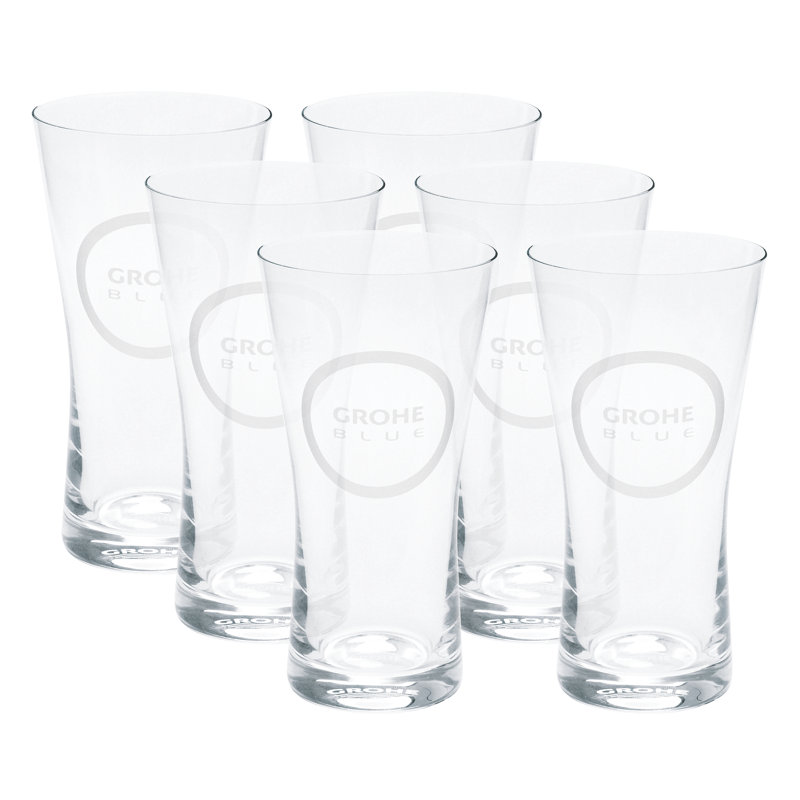 Blue 9 oz. Crystal Drinking Glass