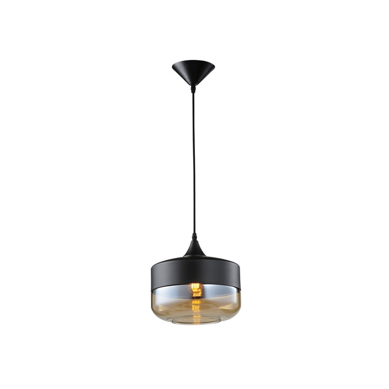 Robertson Blvd. 1 - Light Pendant, Black /Bronze