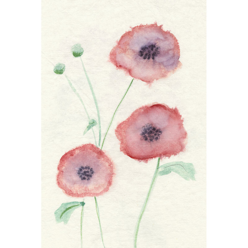 Petite Fleur I 1 Piece Wrapped Canvas Painting, 30cm H x 20cm W