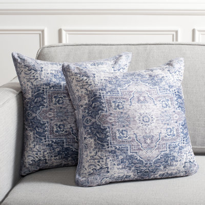 Zeru Chenille Throw Square Pillow Cover & Insert
