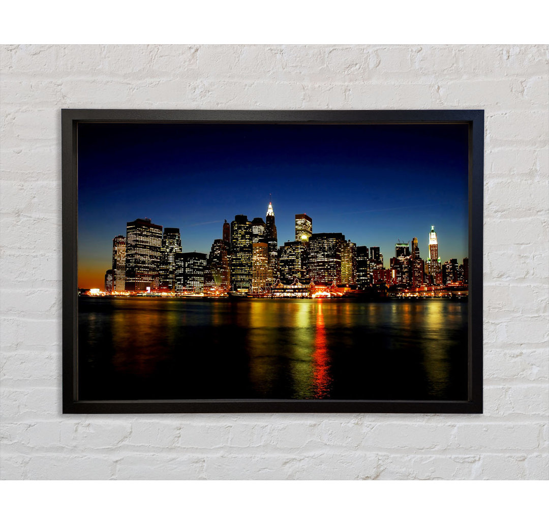 Gerahmtes Poster New York City Ansicht von Jersey