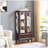 Modern Cabinet Sideboard with Adjustable Glass Shelves 2 Doors and 1 drawer-70981964