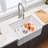 Fireclay Farmhouse Kitchen Sink With Grid And Strainer | Gift Idea