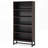5-Tier Sandalwood Heavy Duty Bookshelf Library Organizer-1578898168