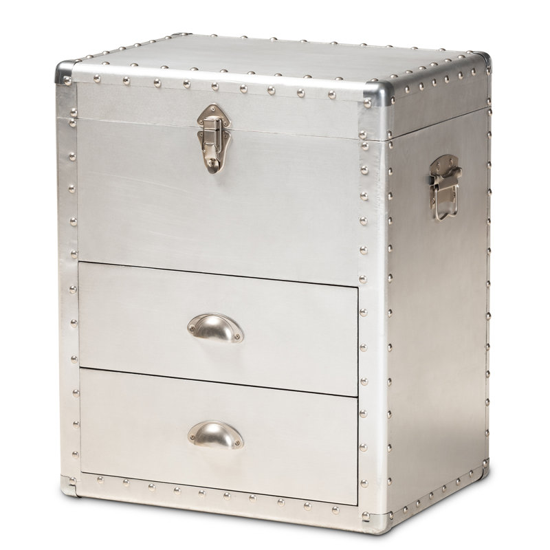 Table de chevet 2 tiroirs Gofried