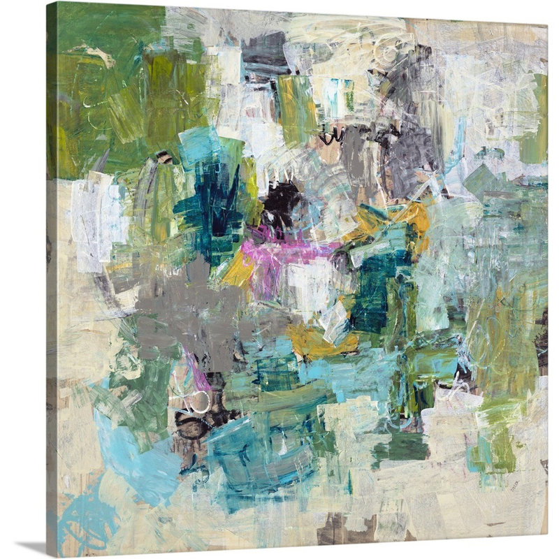 « interrupty », peinture sur toile, Toile tendue, H 12 po x l 12 po x P 1,25 po