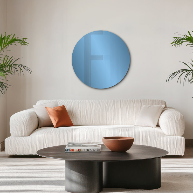Sapphire Round Small, Blue, 30" x 30"
