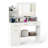 39.5'' Modern Makeup Table Vanity Desk w/ Power Outlets & Open Shelves