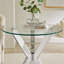 Ensemble de table basse et de table de bout 3 pièces Alexa Chrome