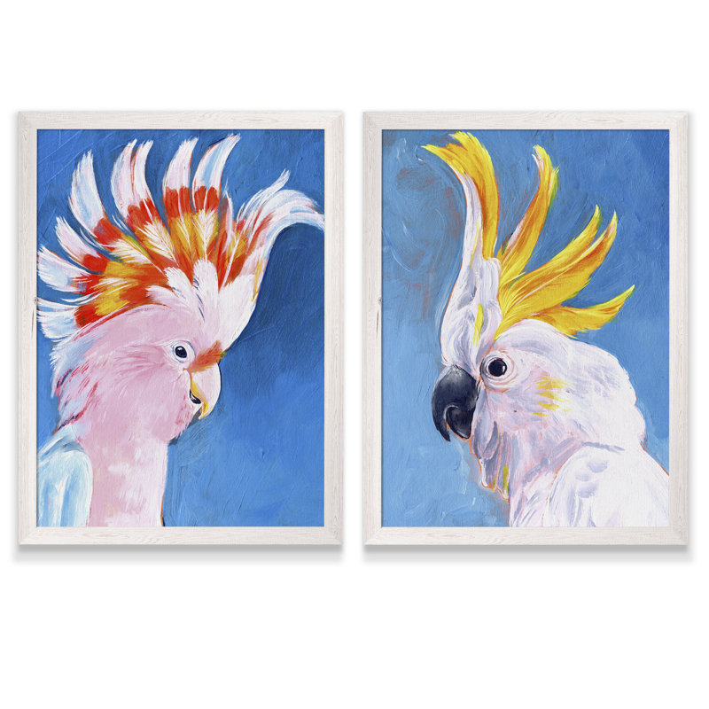 « néon mohawk i » par vincent van gogh, ensemble de 2 reproductions d’art encadrées, H 16 po x l 20 po x P 1,25 po
