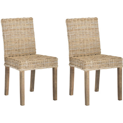 Chaise d'appoint en rotin 19 po Nikole