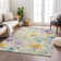 Machine Washable Indoor/Outdoor London ACN2262 Floral Rug