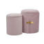 Ensemble de repose-pieds avec rangement en velours Violetta-971252584
