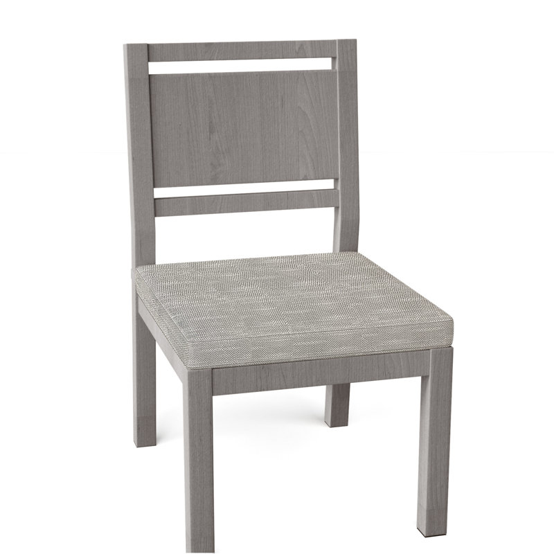 Chaise d'appoint en teck Avondale - Huître, Huître teck, Argent Rollo, Pas de soudure