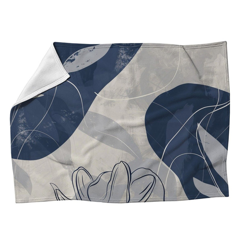 Couverture en molleton Botanical Cool, Simple