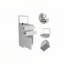 Commode Kamelot avec boîte à bijoux, armoire à une porte, miroir, deux tiroirs - blanc-1358374475