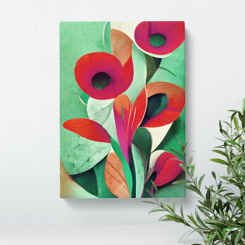 Amazing Abstract Floral No.4 - Wrapped Canvas, 60cm H x 40cm W x 3cm D