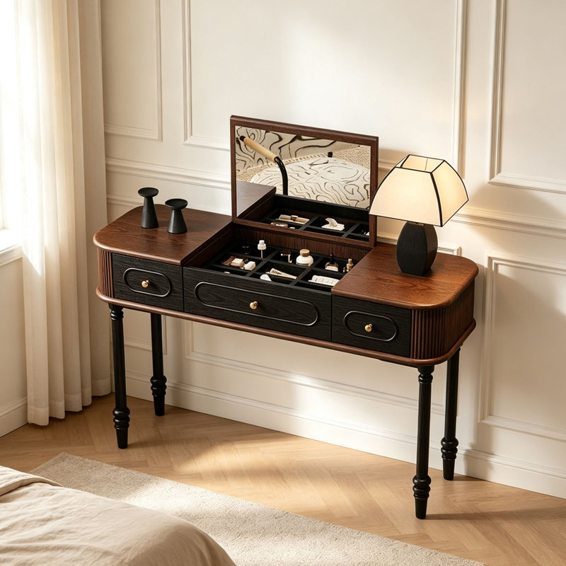 French style retro small dressing table