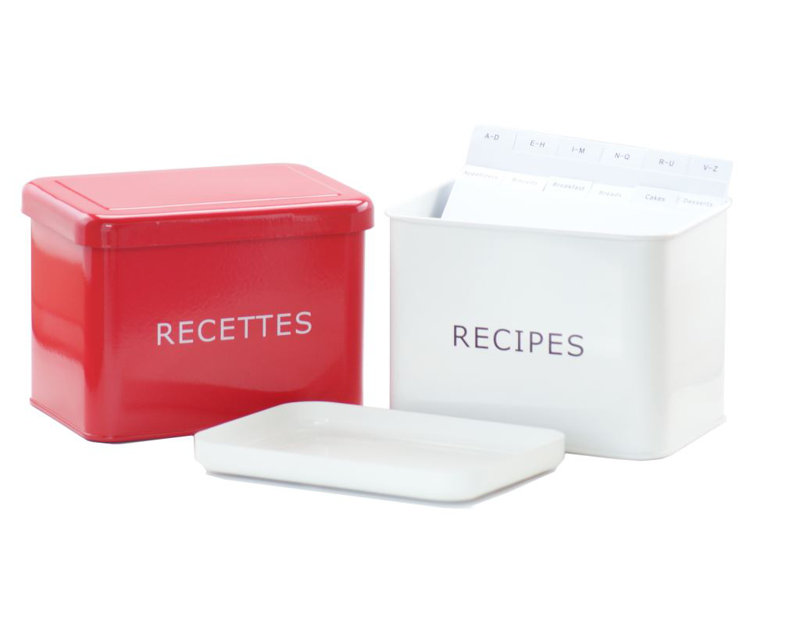 Boîte à recette, Blanc