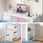 120cm Wide Gaming Desk with RGB Lights & Power Socket, 3 Drawers & 2 Open Shelves-1286477218