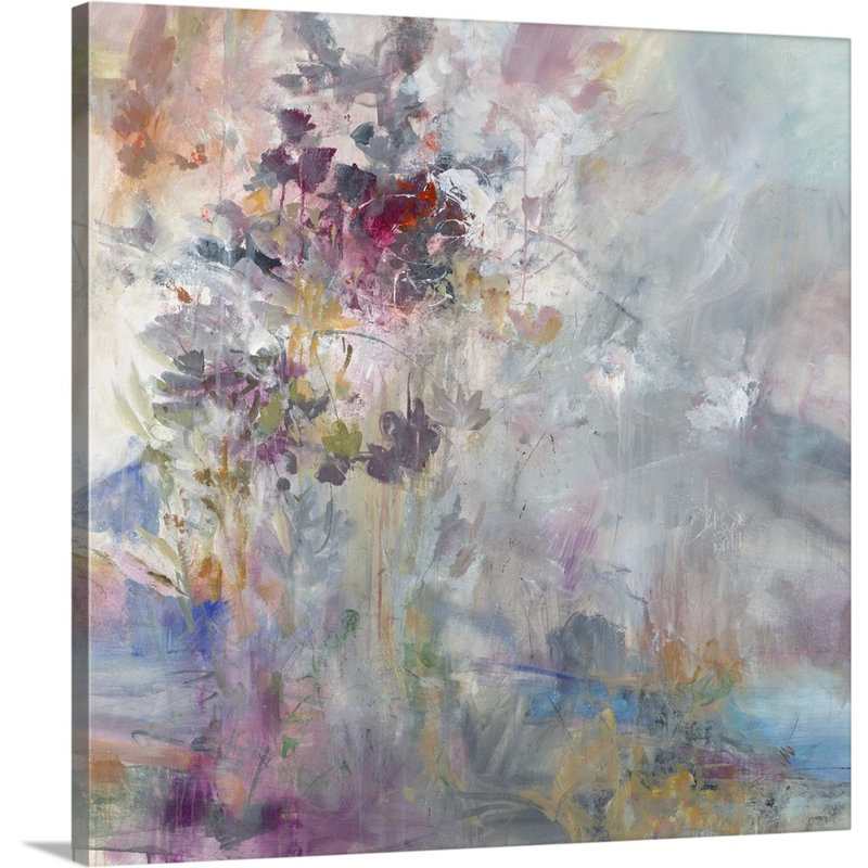 « exhalation », peinture sur toile, Toile tendue, H 20 po x l 20 po x P 1,25 po
