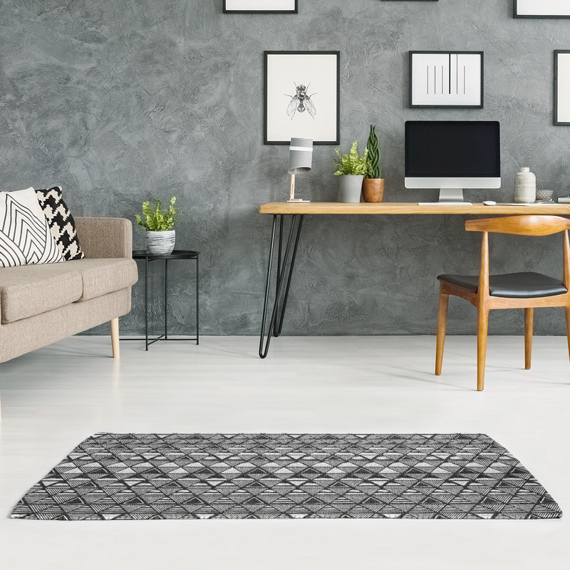Chenille Geometric Indoor Rug, Rectangle 9' x 12'