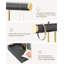 Présentoir à bijoux à 3 niveaux pour colliers, en PU noir.-880753690-880753691