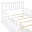 Lit plateforme simple avec garde-corps et rangement - Blanc Charisma-290961335-290961333