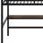 Metal Loft Bed With Power Outlet And LED Lighted, Space-Saving-574603885