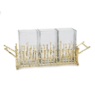 Stainless Steel Rectangle Flatware Caddy