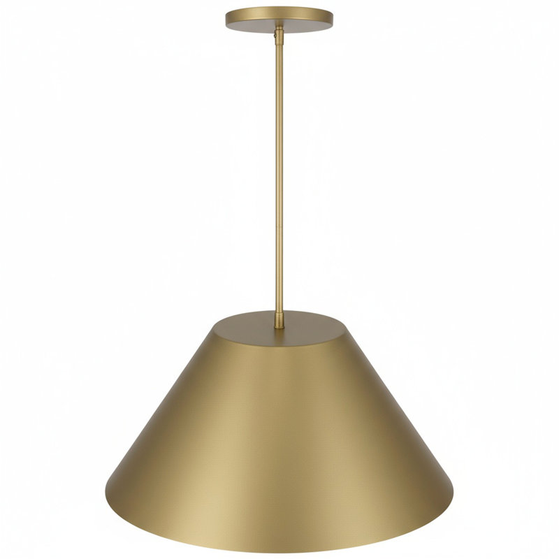 Luminaire suspendu en laiton à DEL de 22 pouces de diamètre
