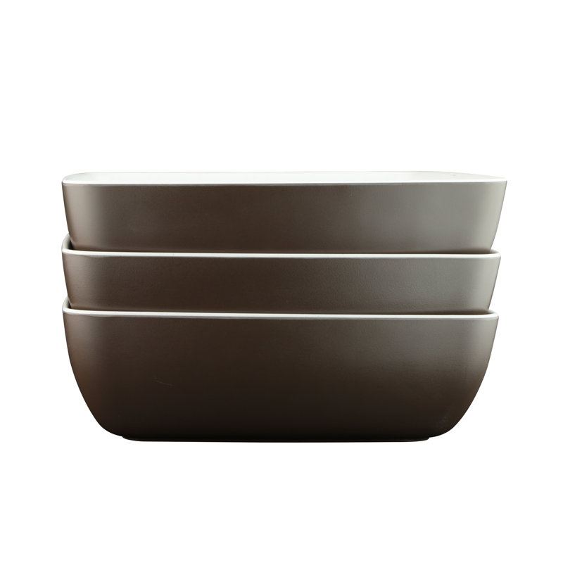 Elite Global Solutions Infinity Melamine Serving Bowl, Chocolate