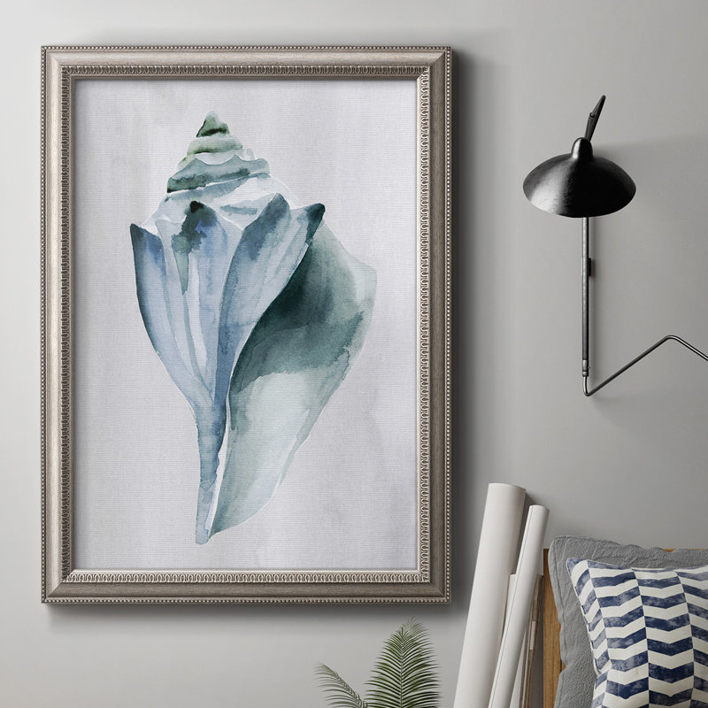 «Soft Ocean Gems I», peinture sur toile encadrée, L 16 po x H 20 po