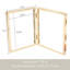 Cadre en métal flottant articulé avec verre véritable-984702065-984702064