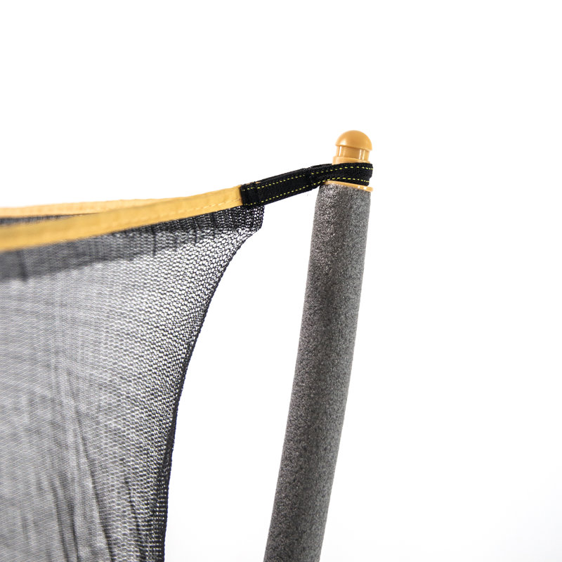 Kids' 40" Round Yellow Trampoline with Enclosure
