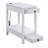 White Storage Accent Table With Usb