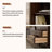 Dark-coffee Solid Wood + Glass Display Cases