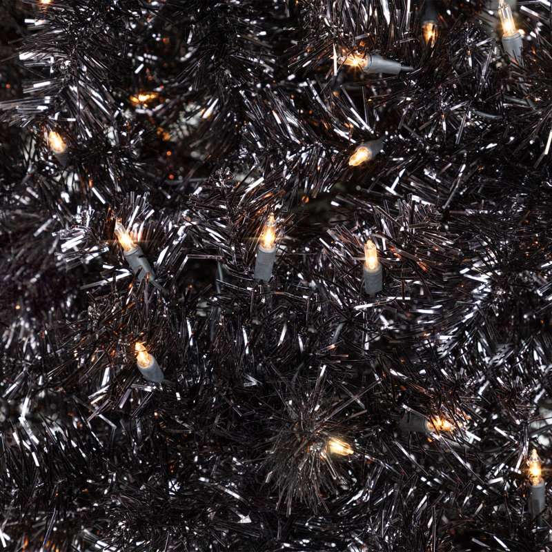 Arbre d'Halloween artificiel Tinsel - 9 pi - noir, Illuminée
